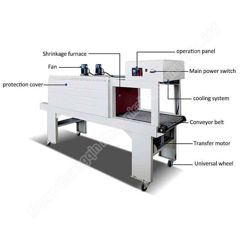 Film Cuff Type Heat Shrink Packaging Machine PE Hand Machine Stretch Film Rolls Packaging Cuff Style Semi-Automatic Envelope Sealing Packaging Machine